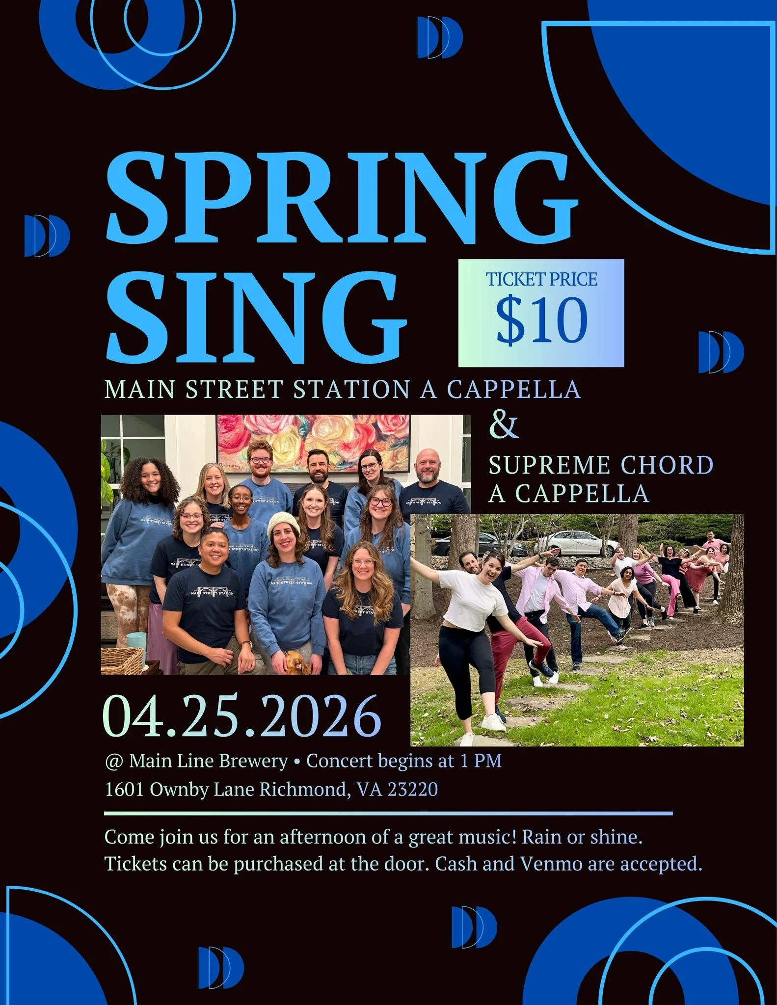 spring sing-Main Street A Cappella Group