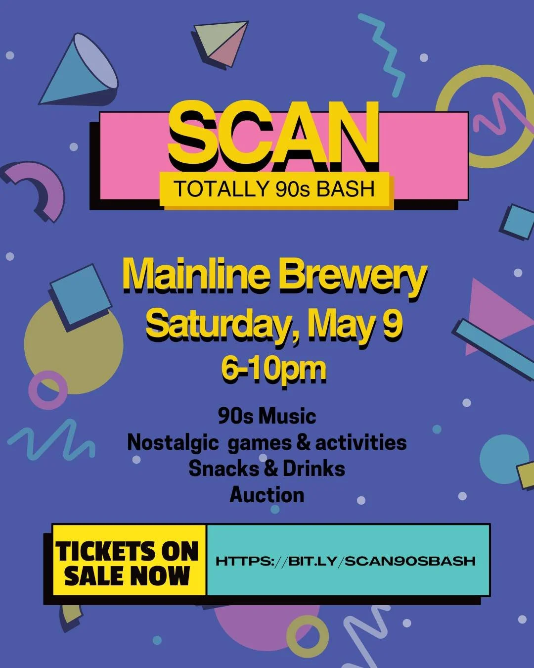 SCAN Event- Totally 90's Bash with Level Up Band