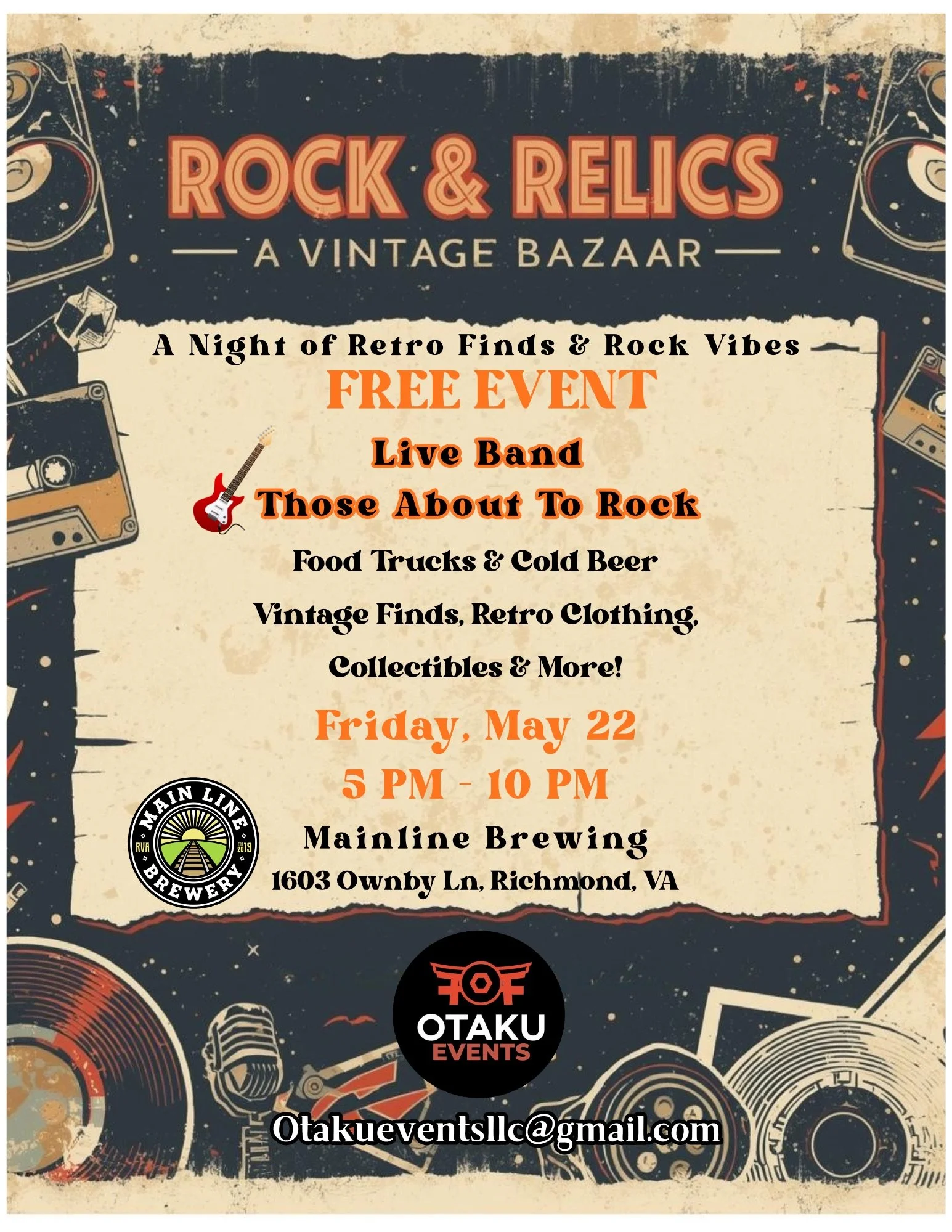 Rock and Relics Vintage Bazaar - Multiple bands