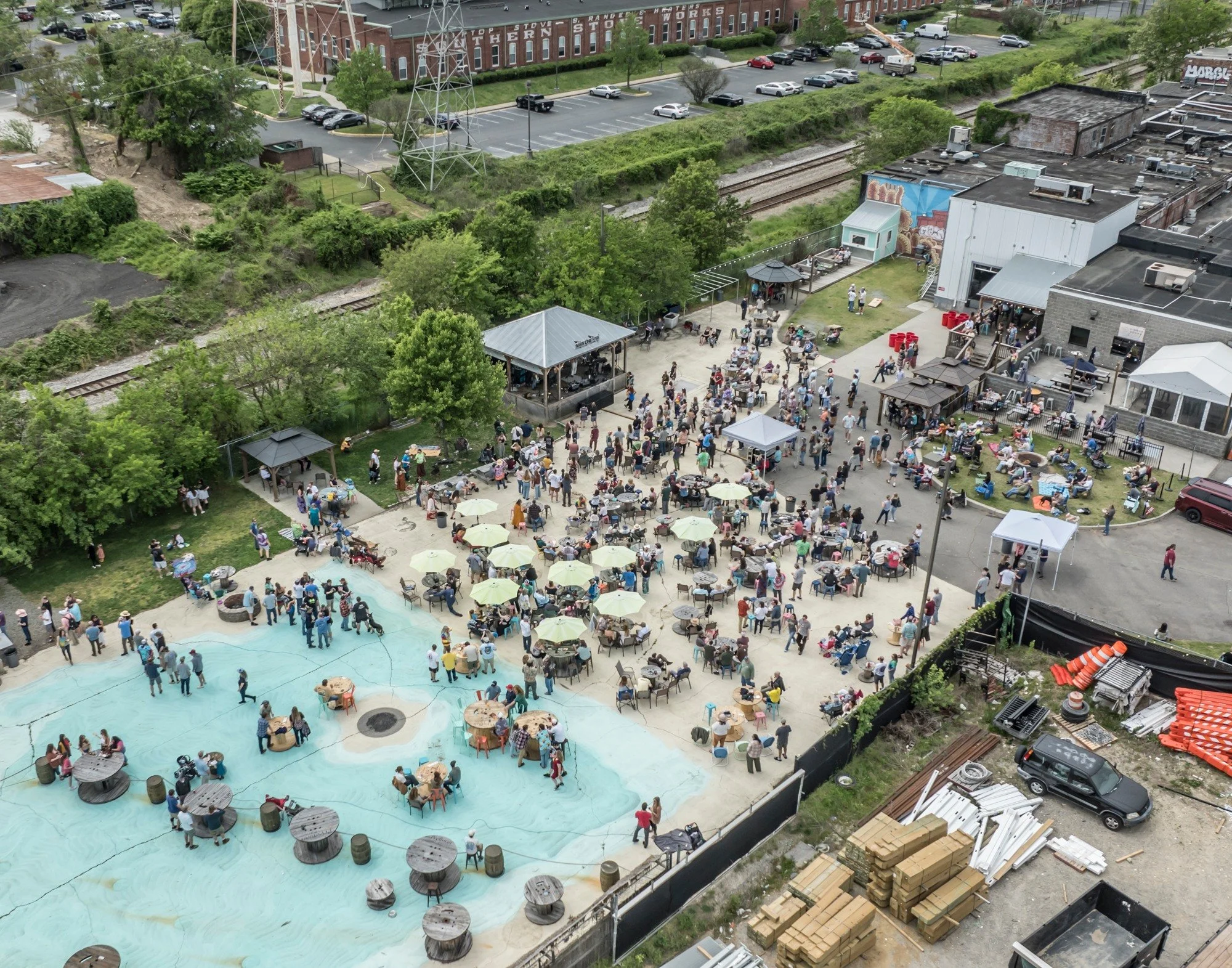 birds eye view mainline brewery