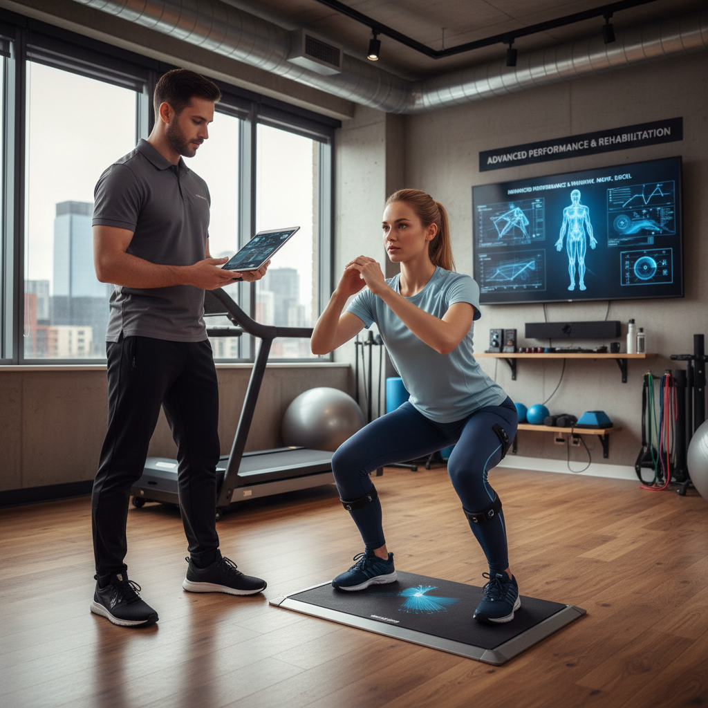 Physical therapist working one-on-one with an athlete during personalized assessment