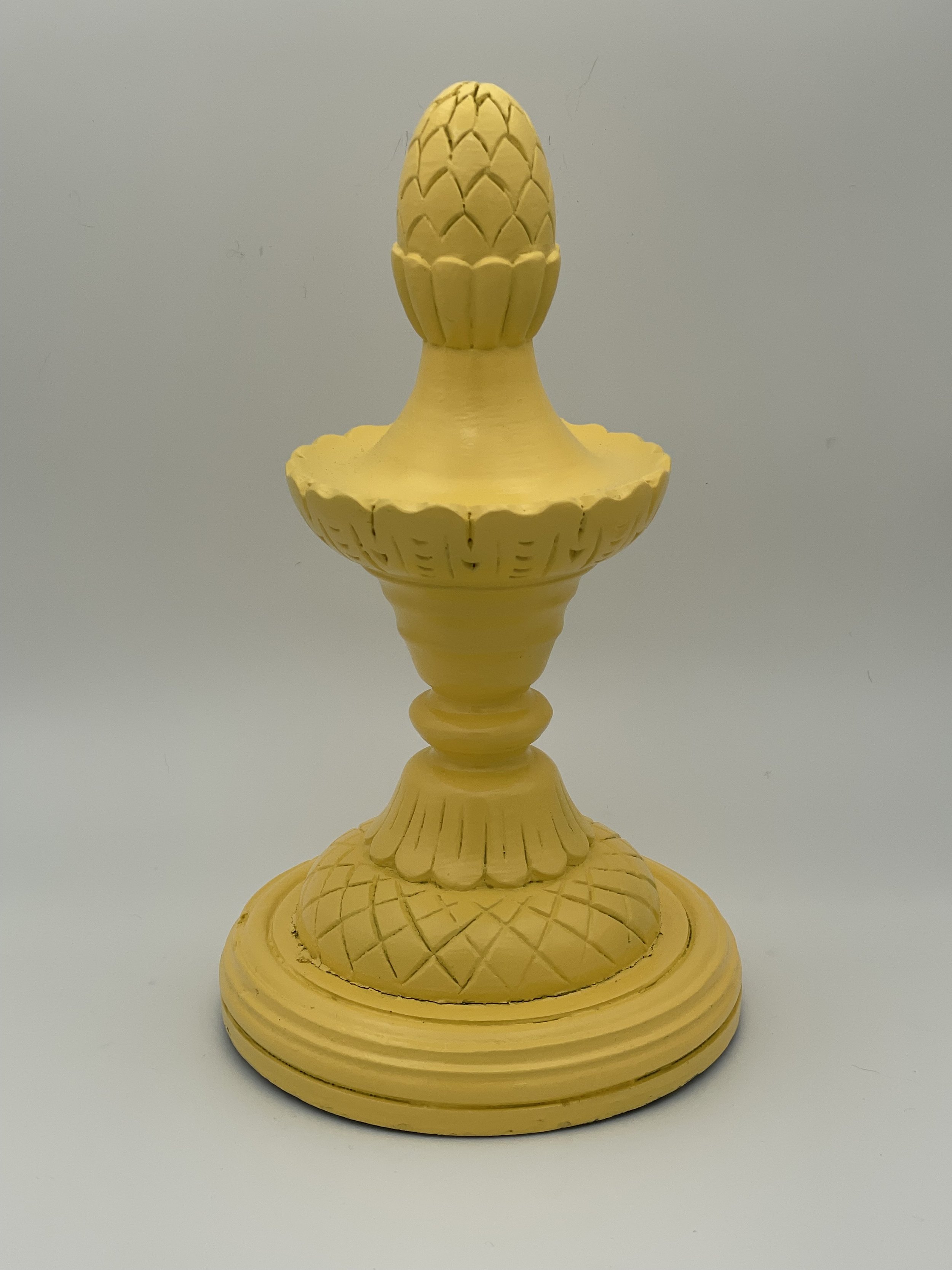 Yellow sculptural piece