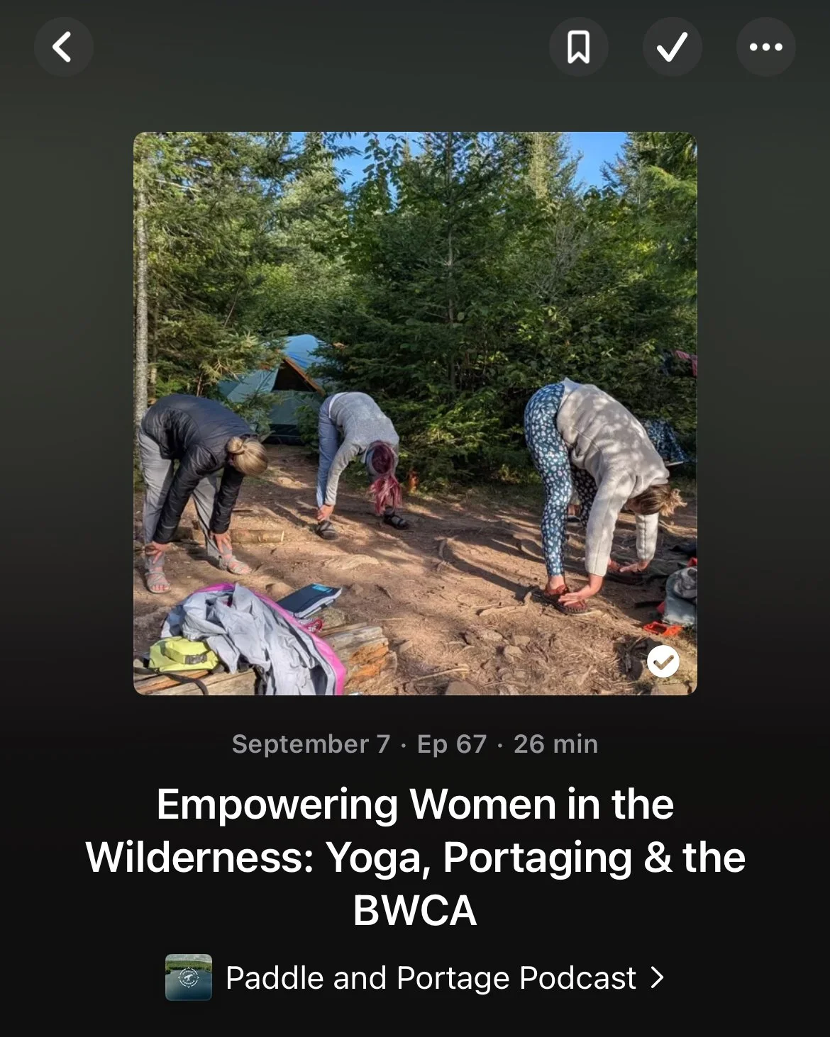 We are on a Paddle & Portage podcast episode!