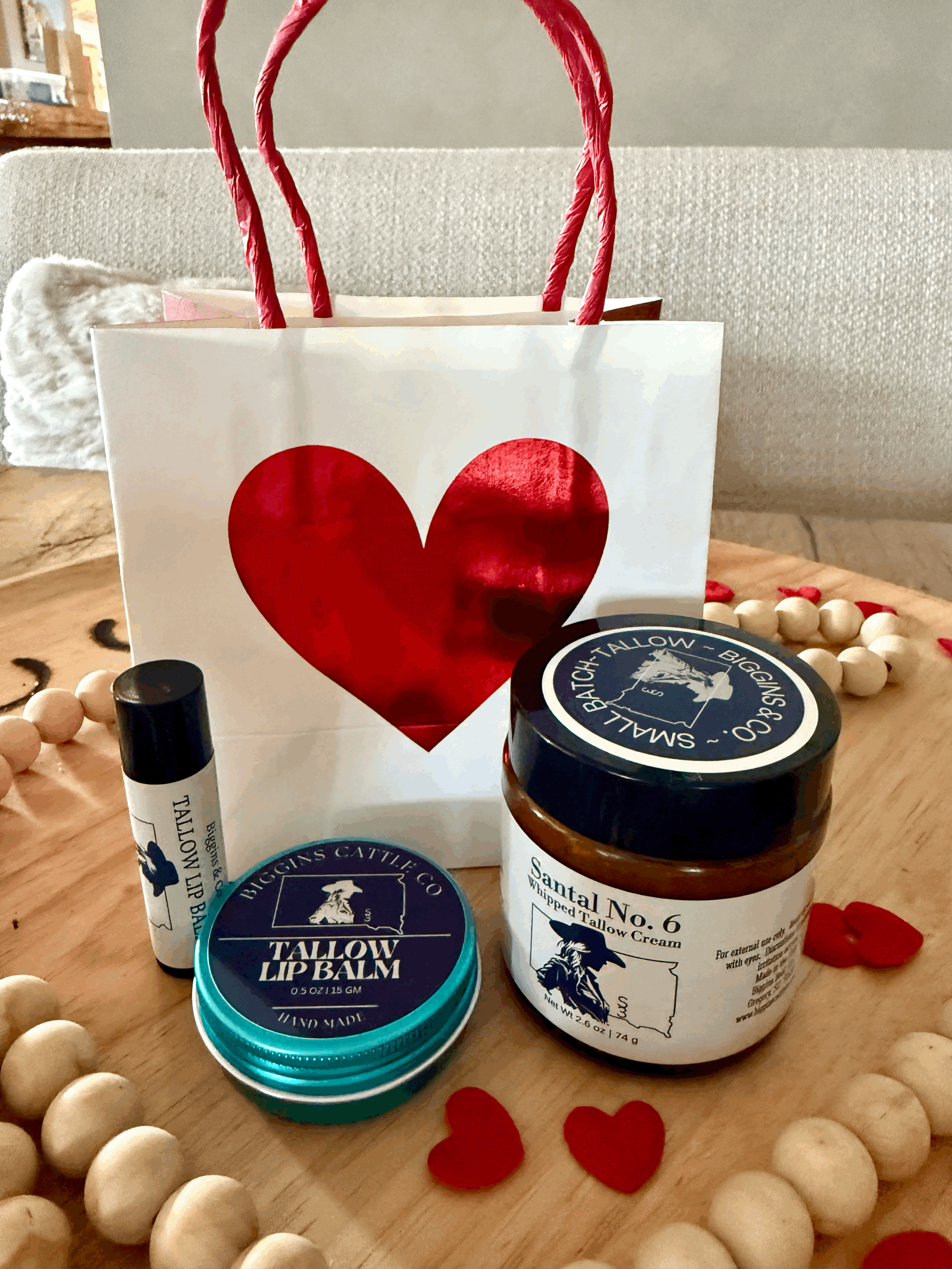 Valentine's Day Gift Set - Lotion, Lip Stick, & Tinted Cheek/Lip Balm