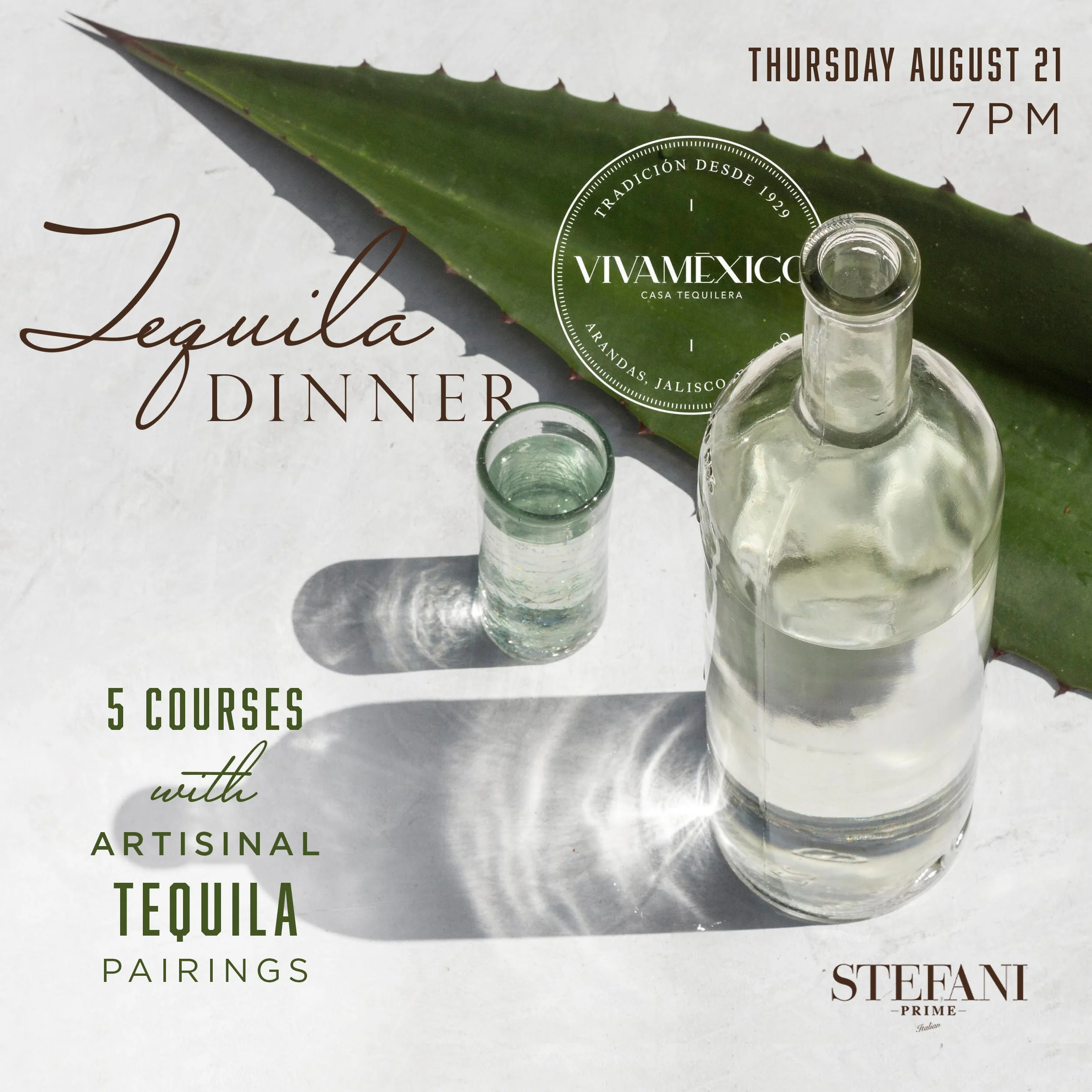 Tequila Dinner at Stefani Prime