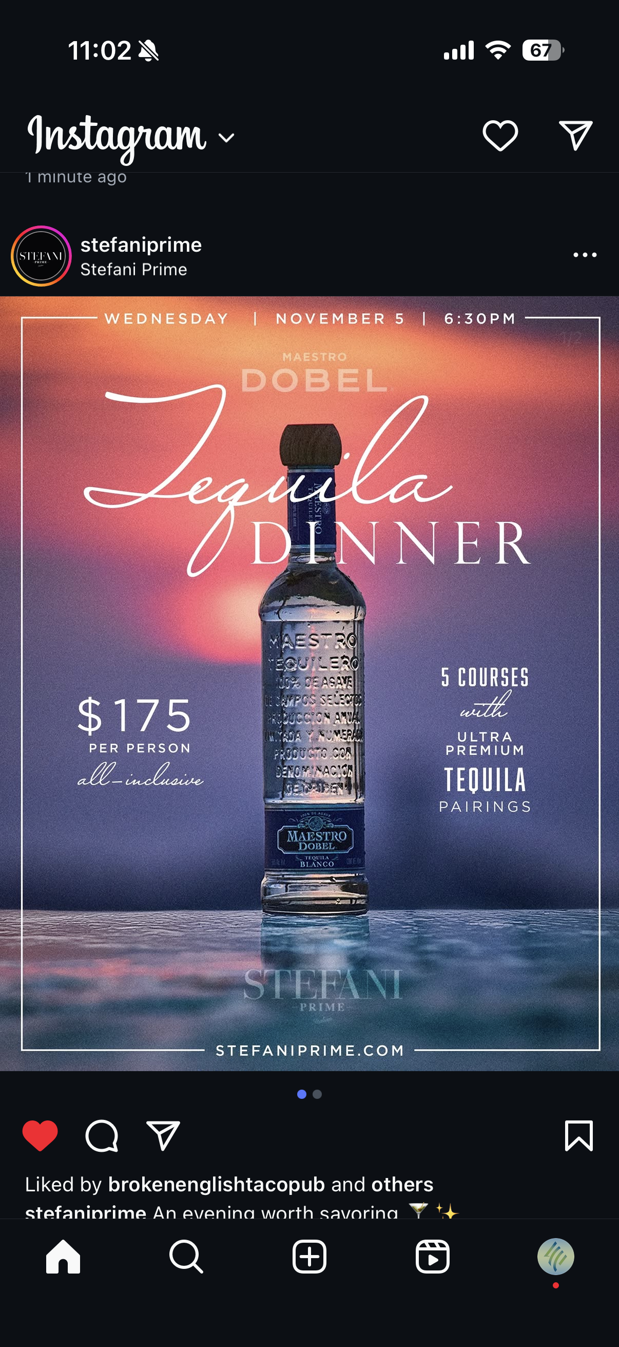 Maestro Dobel Tequila Dinner – Stefani Prime