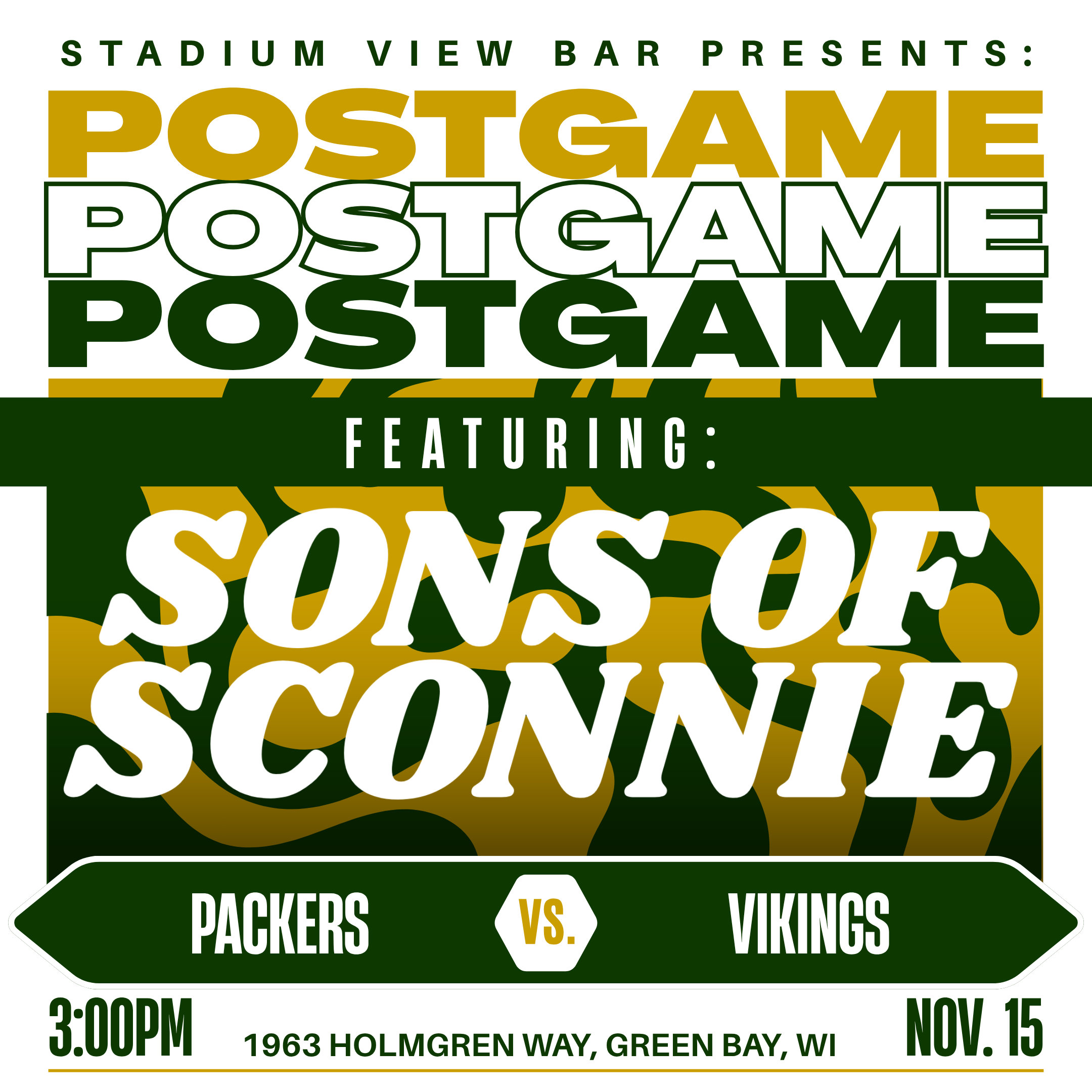 Packers Postgame at Stadium View