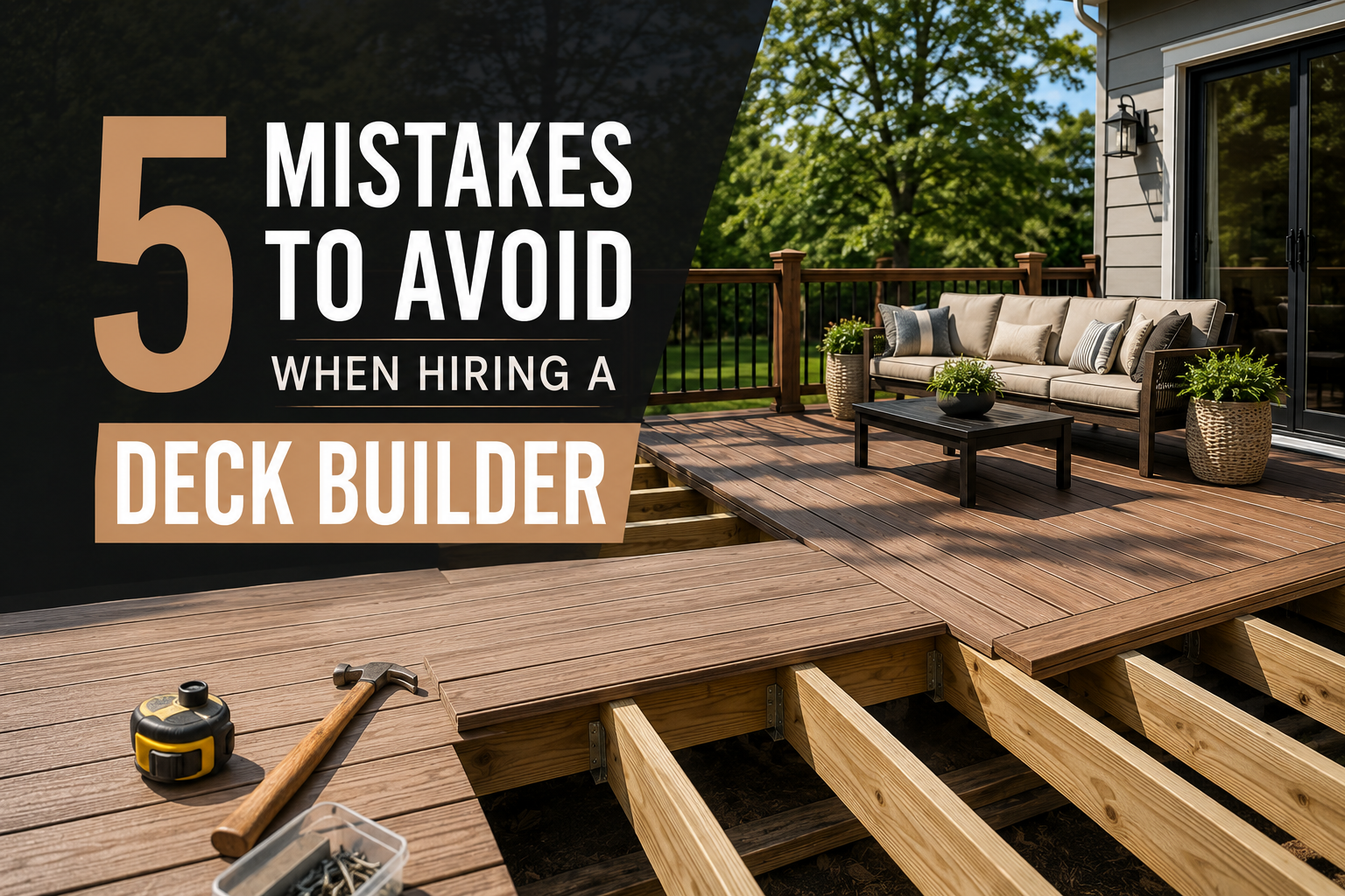 5 Mistakes to Avoid When Hiring a Deck Builder