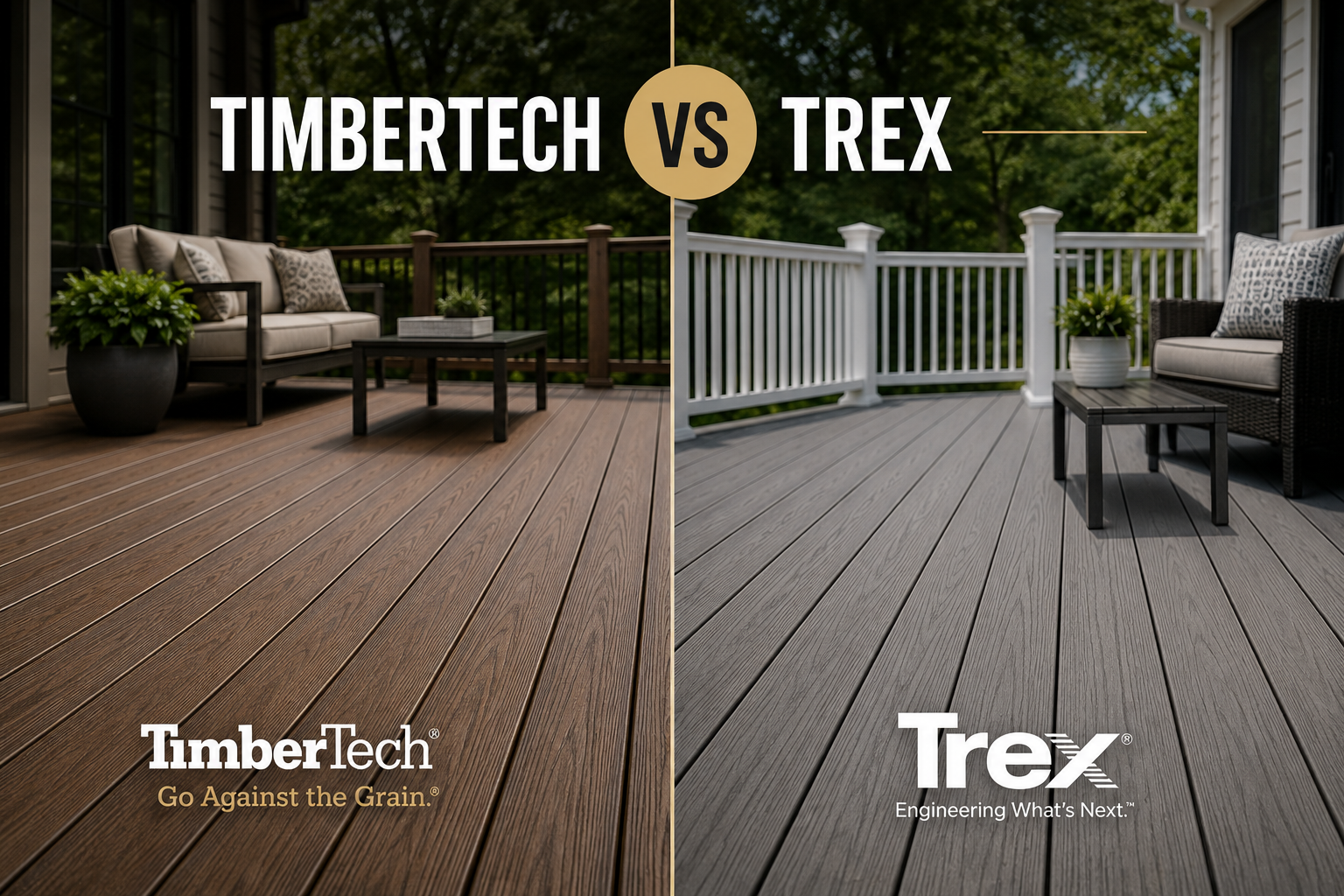 TimberTech vs Trex: A Side-by-Side Comparison for Carolina Homes