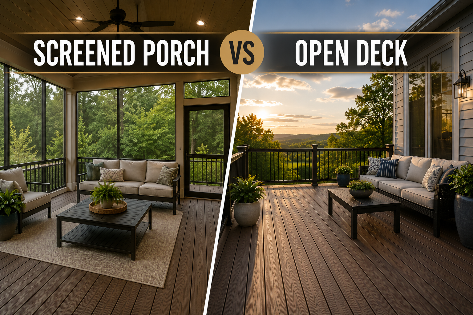 Screened Porch vs Open Deck: Which Adds More Value in the Carolinas?