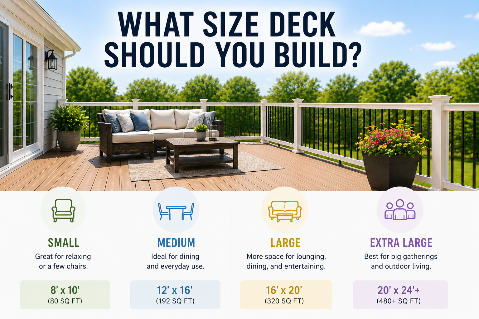 What Size Deck Should You Build? A Guide to the Most Common Deck Dimensions