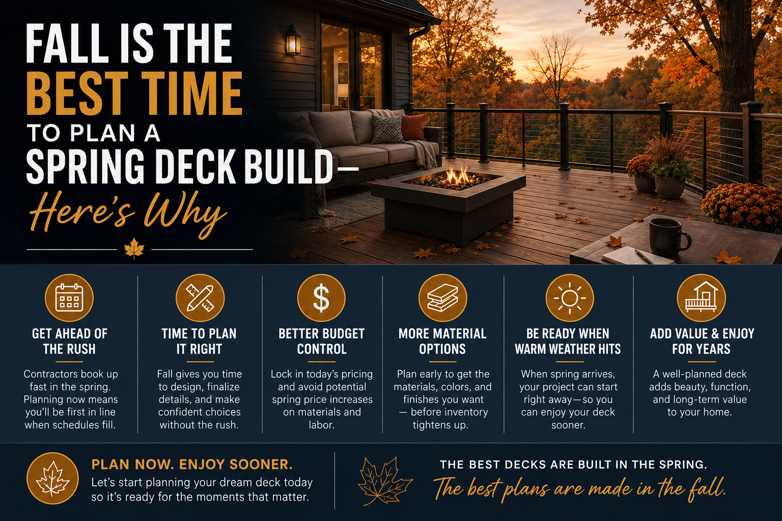 Fall Is the Best Time to Plan a Spring Deck Build — Here's Why