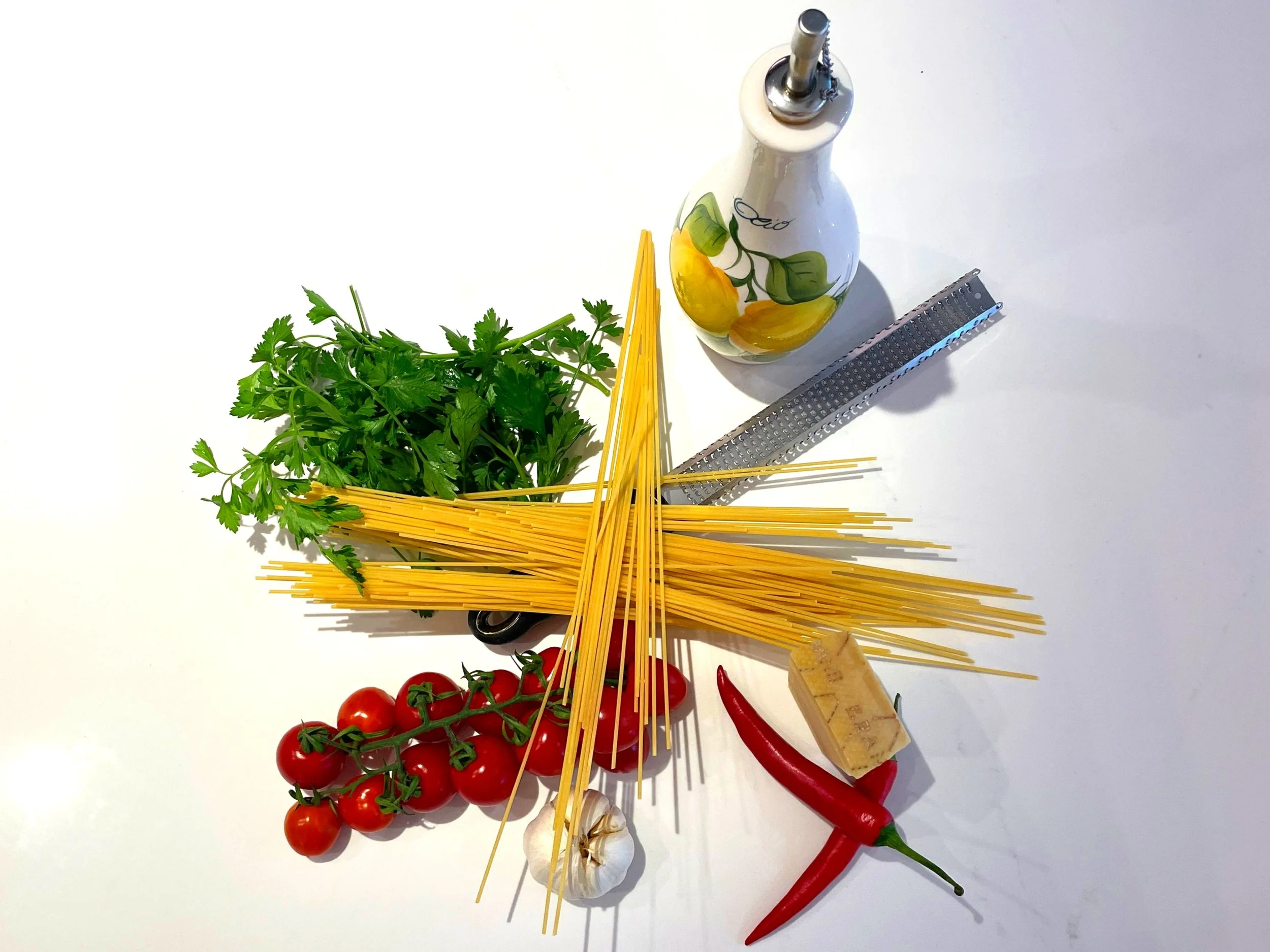 pasta en groente