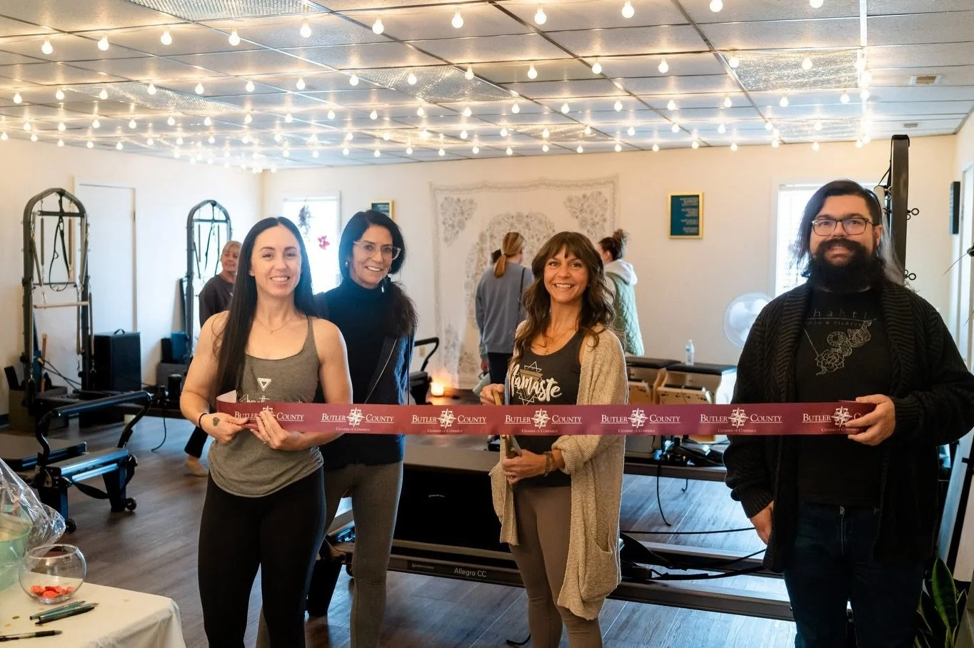 We had an incredible time at @shaktiyogapilates&rsquo; Student Appreciation &amp; Open House! ✨🧘&zwj;♀️

We celebrated this milestone moment with a ribbon cutting for their brand-new Pilates equipment &mdash; which means new classes, new opportuniti