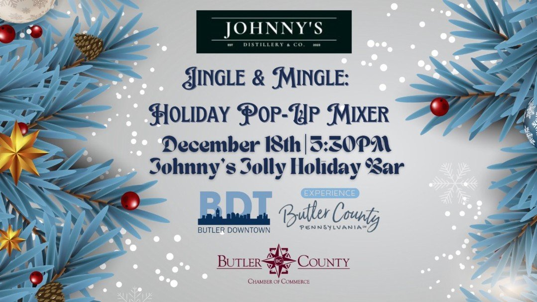 🎁✨ Wishing Butler County a Merry Christmas &amp; Happy Holidays! Join us for our final event of 2025 &mdash; Jingle &amp; Mingle Mixer!