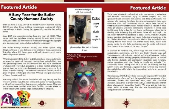 🎉✨ New Year&rsquo;s Eve &mdash; a day to celebrate, reflect, and set positive vibes for the year ahead. ✨🎉

You can find our 11th issue of The Voice of Vibrancy filled with uplifting news and extraordinary achievements from the Butler County busine