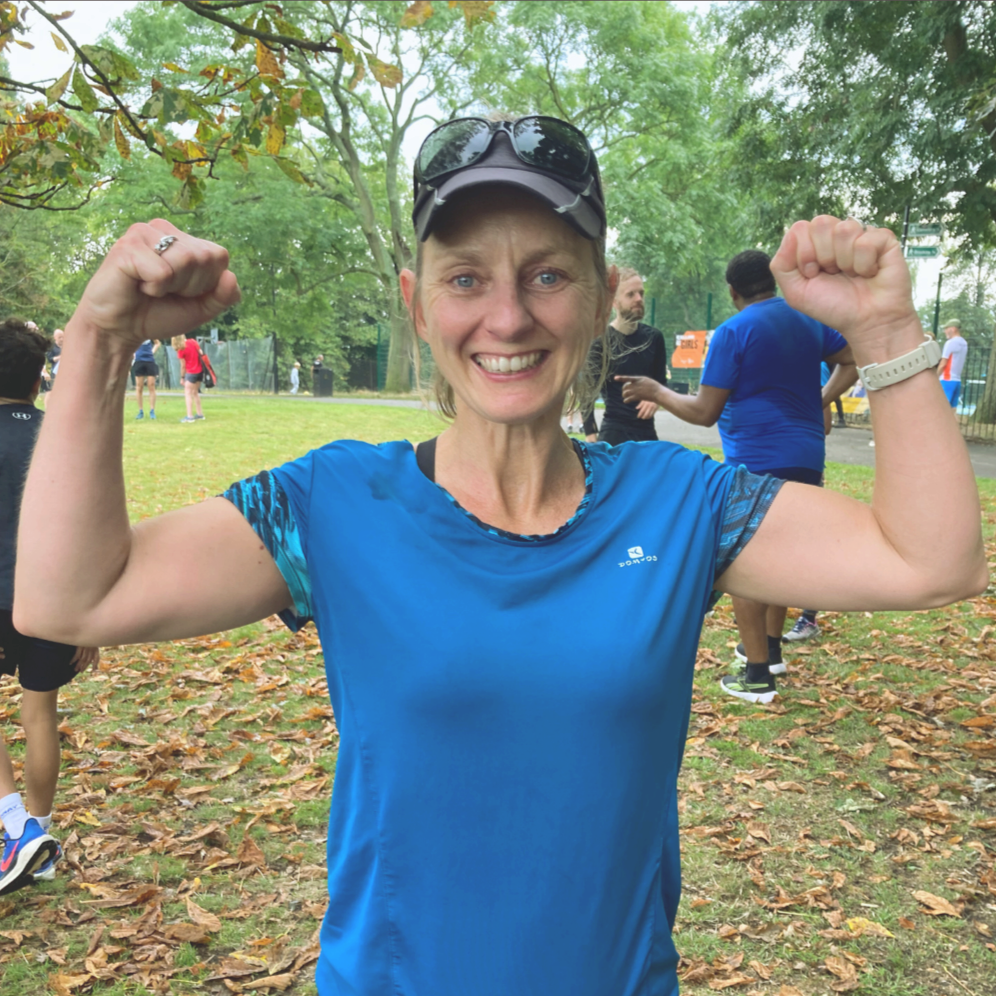Clare Sharpen completing first parkrun 15 months post concussion