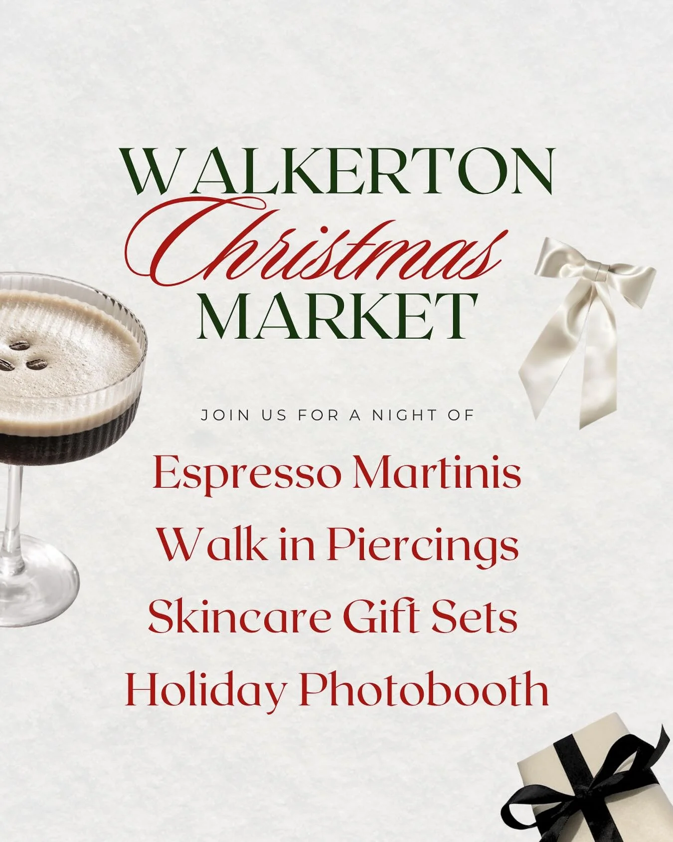 🎄 TOMORROW!! 🎄

Join us Thursday, November 20th from 4&ndash;8 PM for a cozy, festive evening filled with espresso martinis, holiday specials, and lots of cheer!

We girlies at Cove are so excited to be celebrating 2 amazing years of the shop &mdas