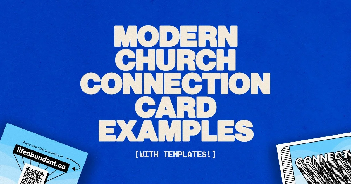 Modern Church Connection Card Examples