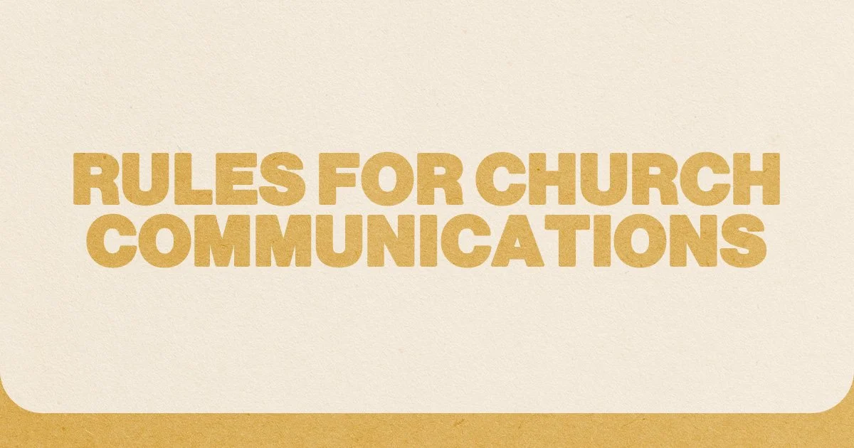 Fixing A Broken Church Announcement (Copy)