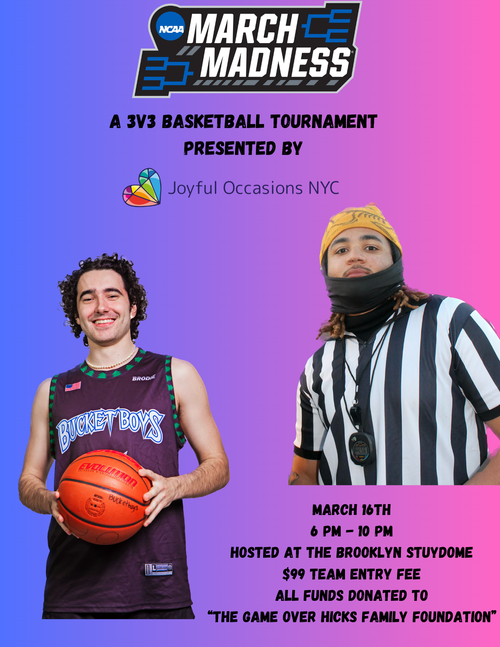 2024 Annual March Madness Tournament Flyer