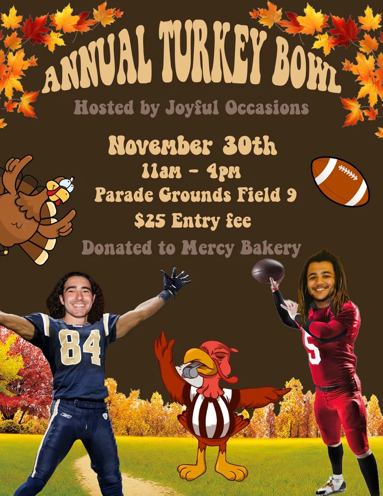 2024 Annual Turkey Bowl Flyer