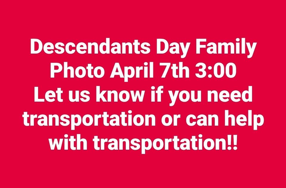 Descendants Day - April 7th
