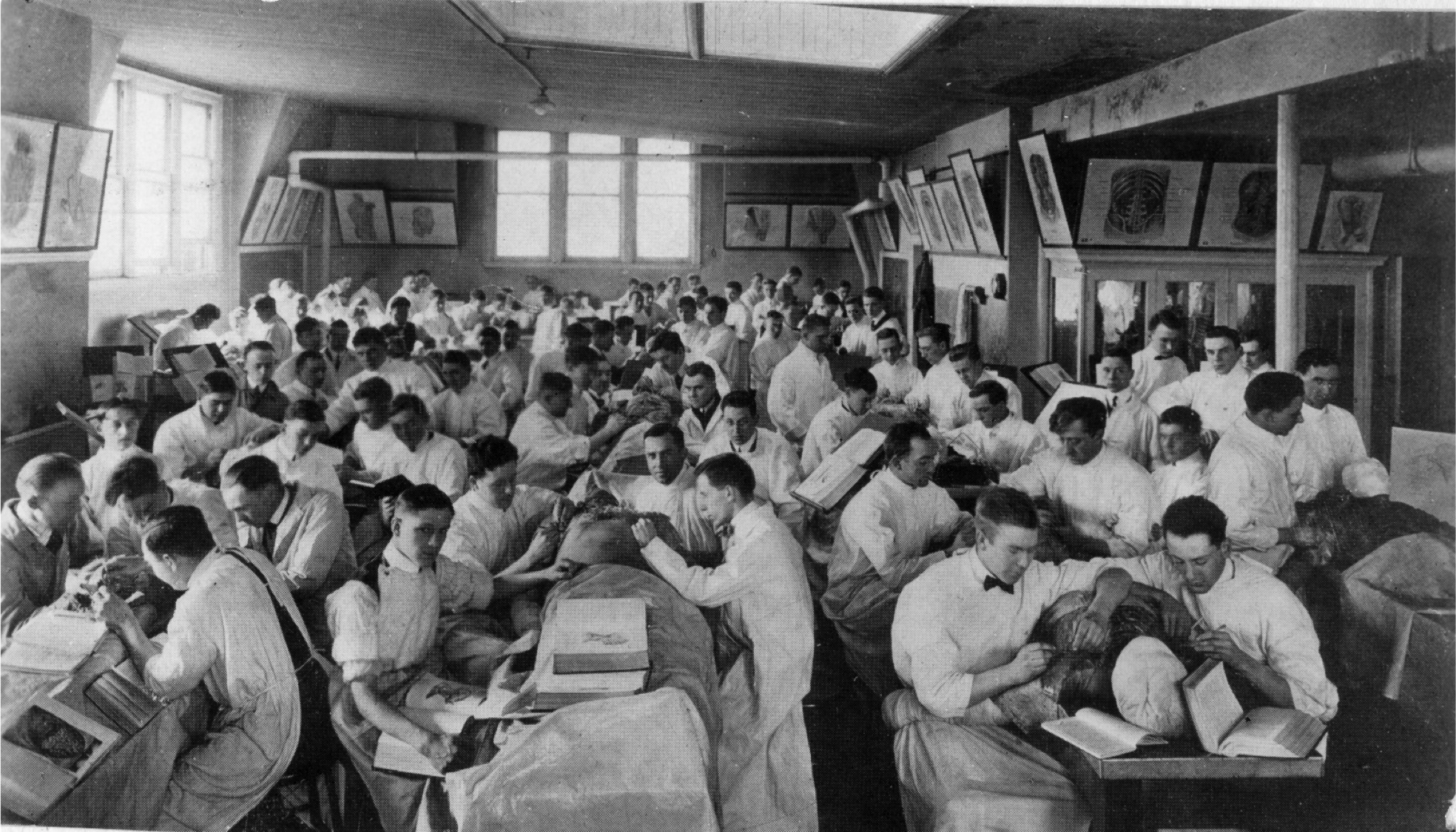 Anatomy Lab at the Detroit College of Medicine in 1900.png