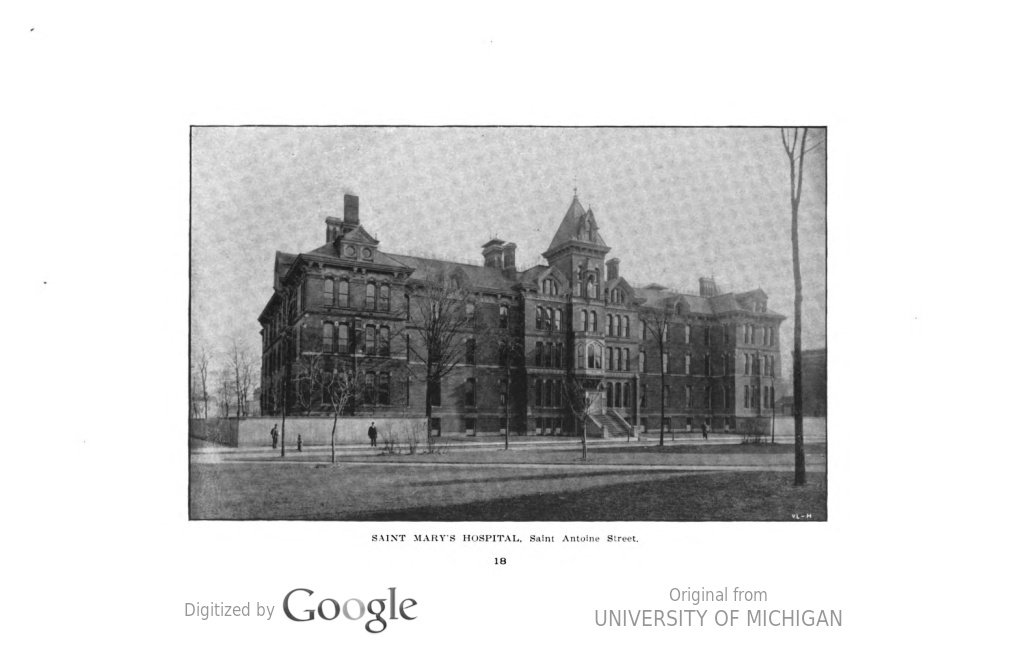 Saint Mary's Hospital Saint Antoine Street 1900.jpeg