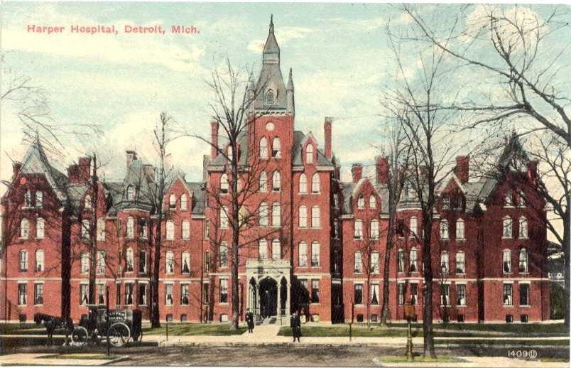 Harper Hospital Detroit Postcard Early 1900s.jpg