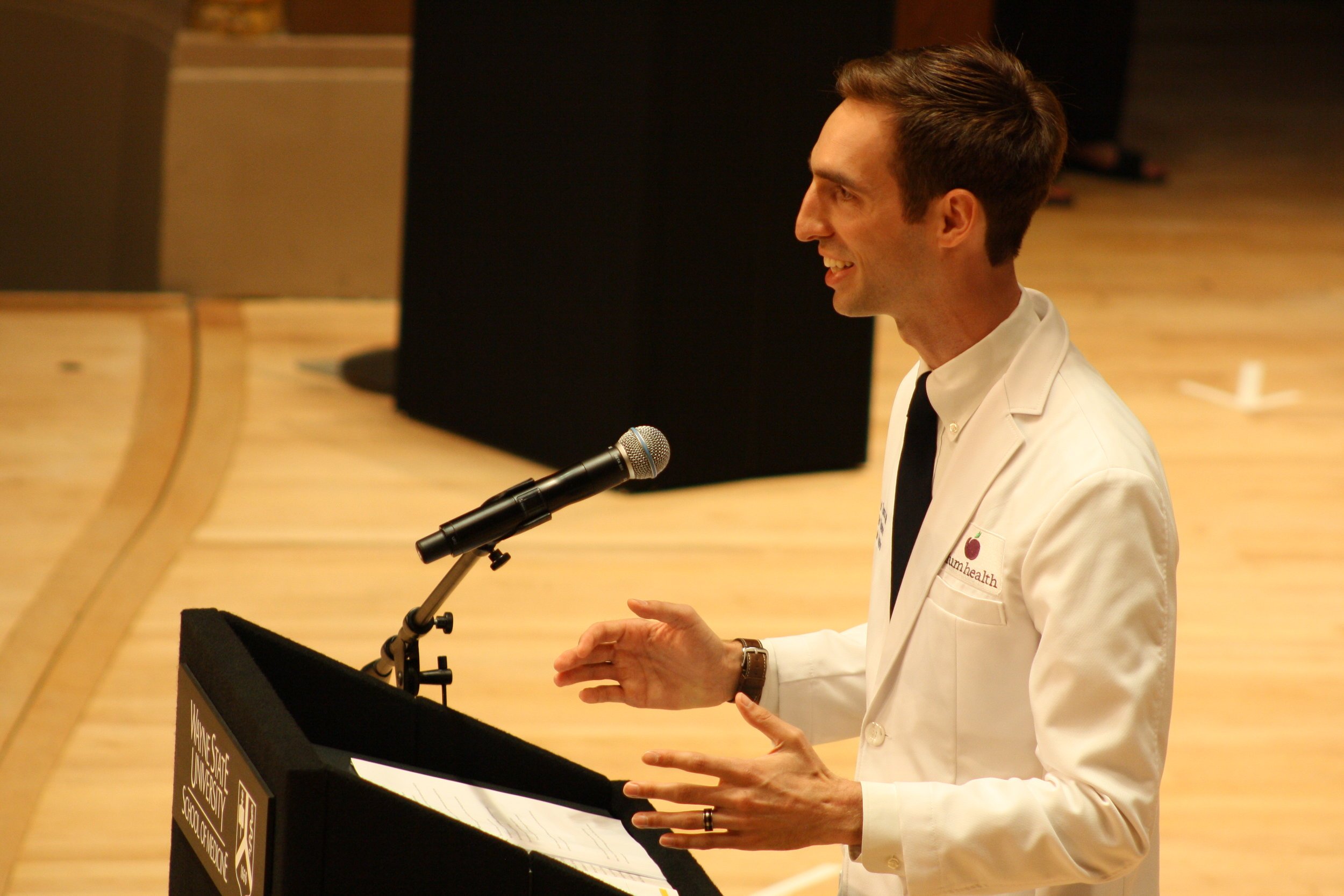 Paul Thomas MD White Coat Ceremony Detroit.JPG