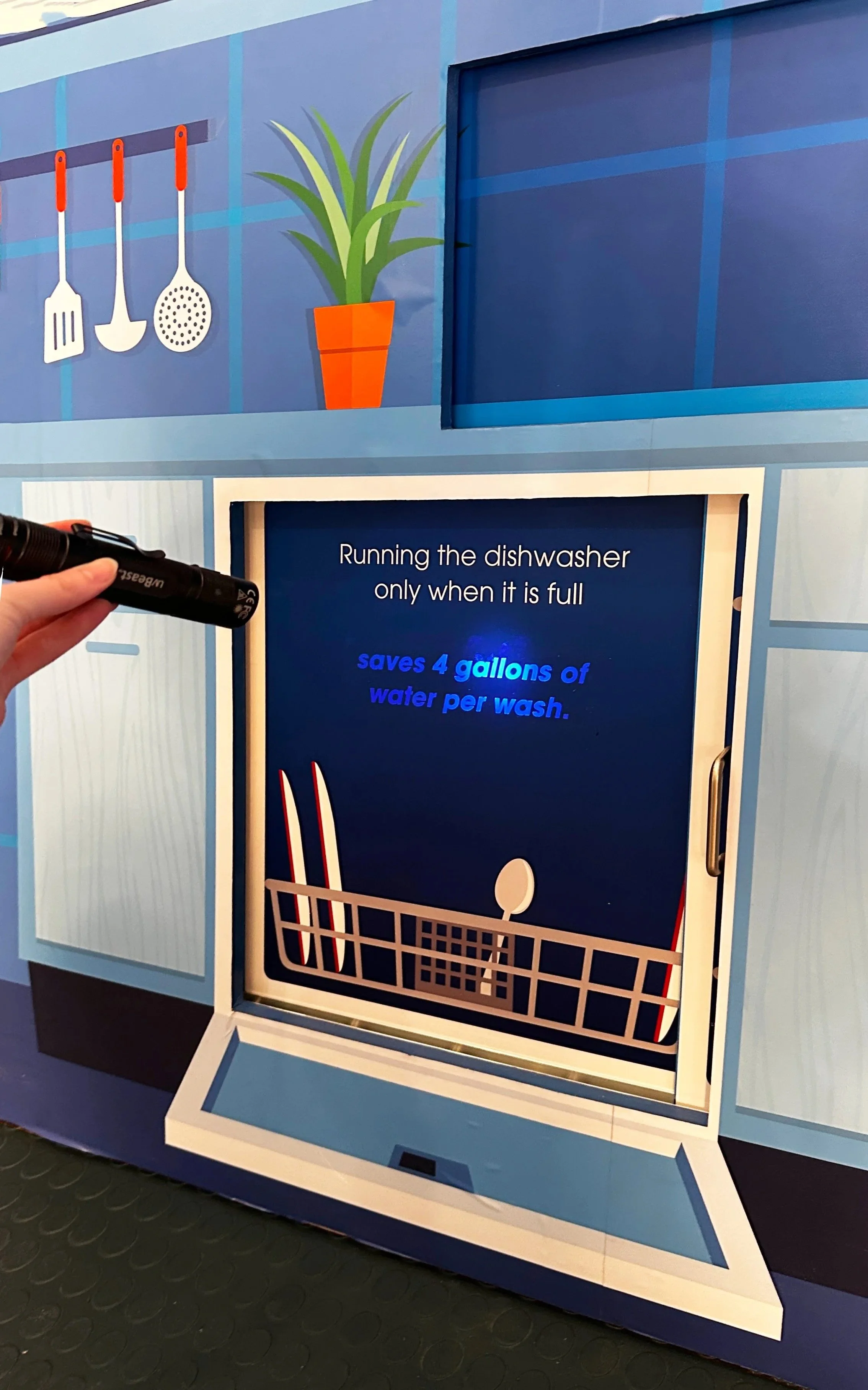 Water Wall Black Light