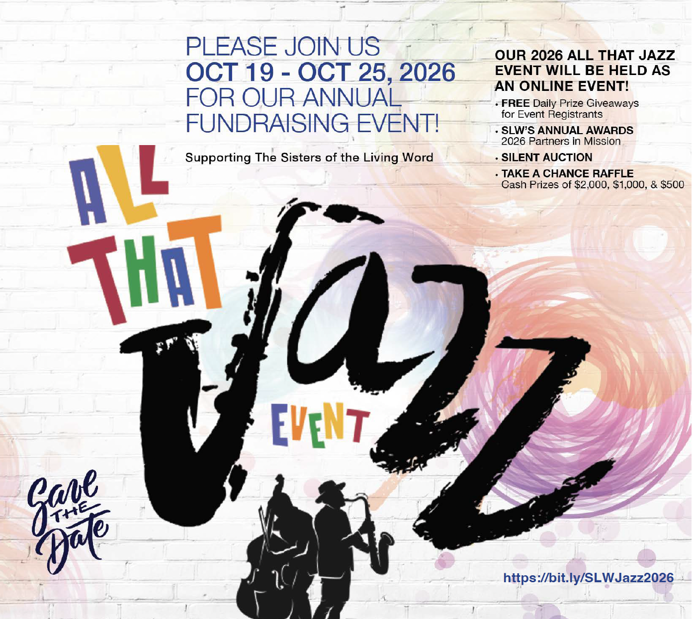 2026 All That Jazz Event: October 19, 2026 through October 25, 2026
