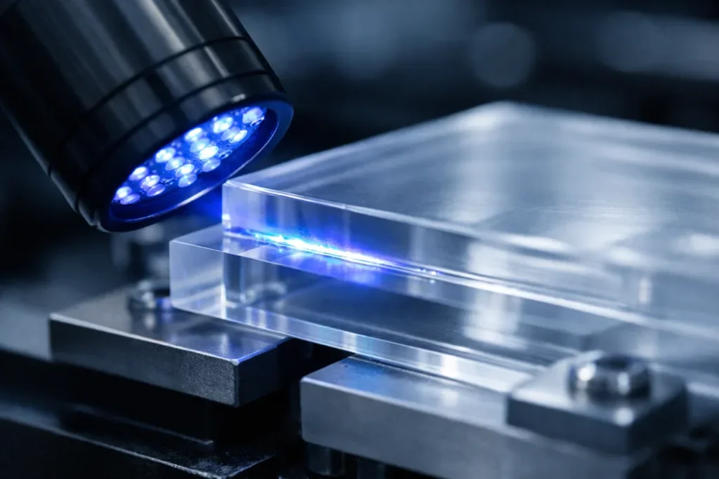 Le collage UV, un procédé invisible et efficace.