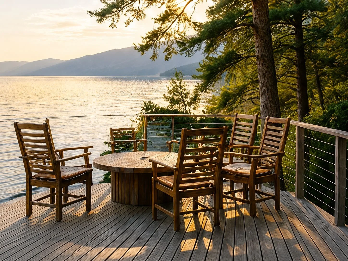 Outdoor meeting setting representing executive offsites and leadership retreats facilitated by Mark Lefko
