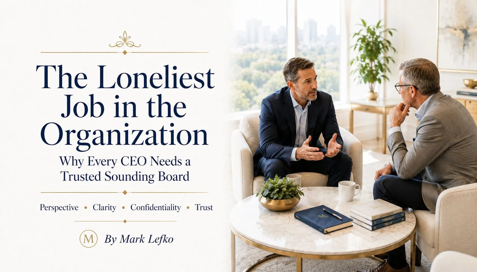 The Loneliest Job in the Organization — Why Every CEO Needs a Trusted Sounding Board