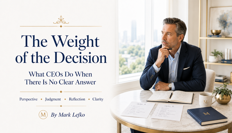 The Weight of the Decision — What CEOs Do When There Is No Clear Answer