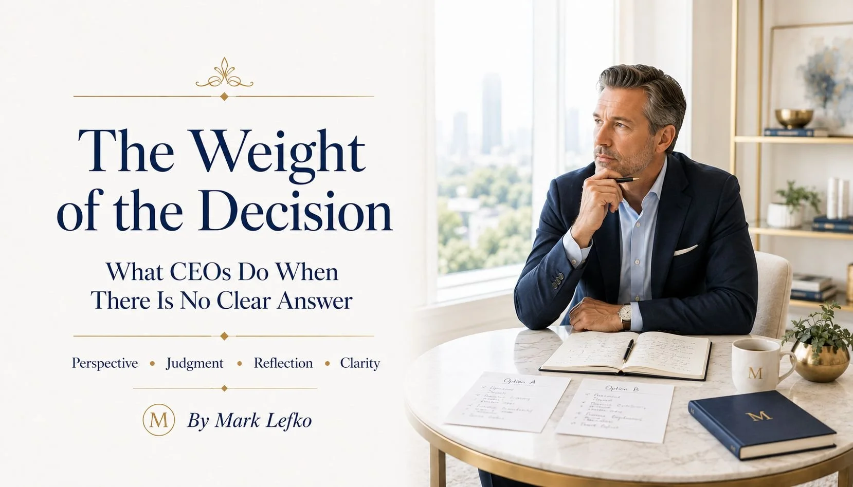 The Weight of the Decision — What CEOs Do When There Is No Clear Answer