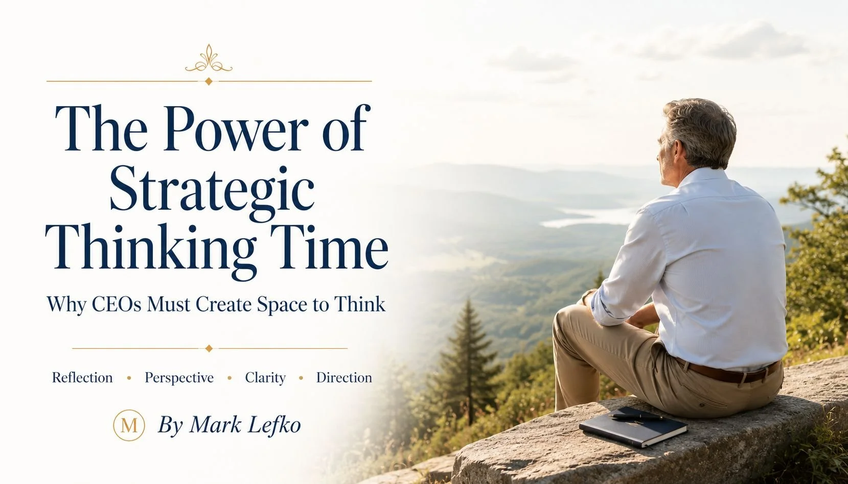 The Power of Strategic Thinking Time — Why CEOs Must Create Space to Think