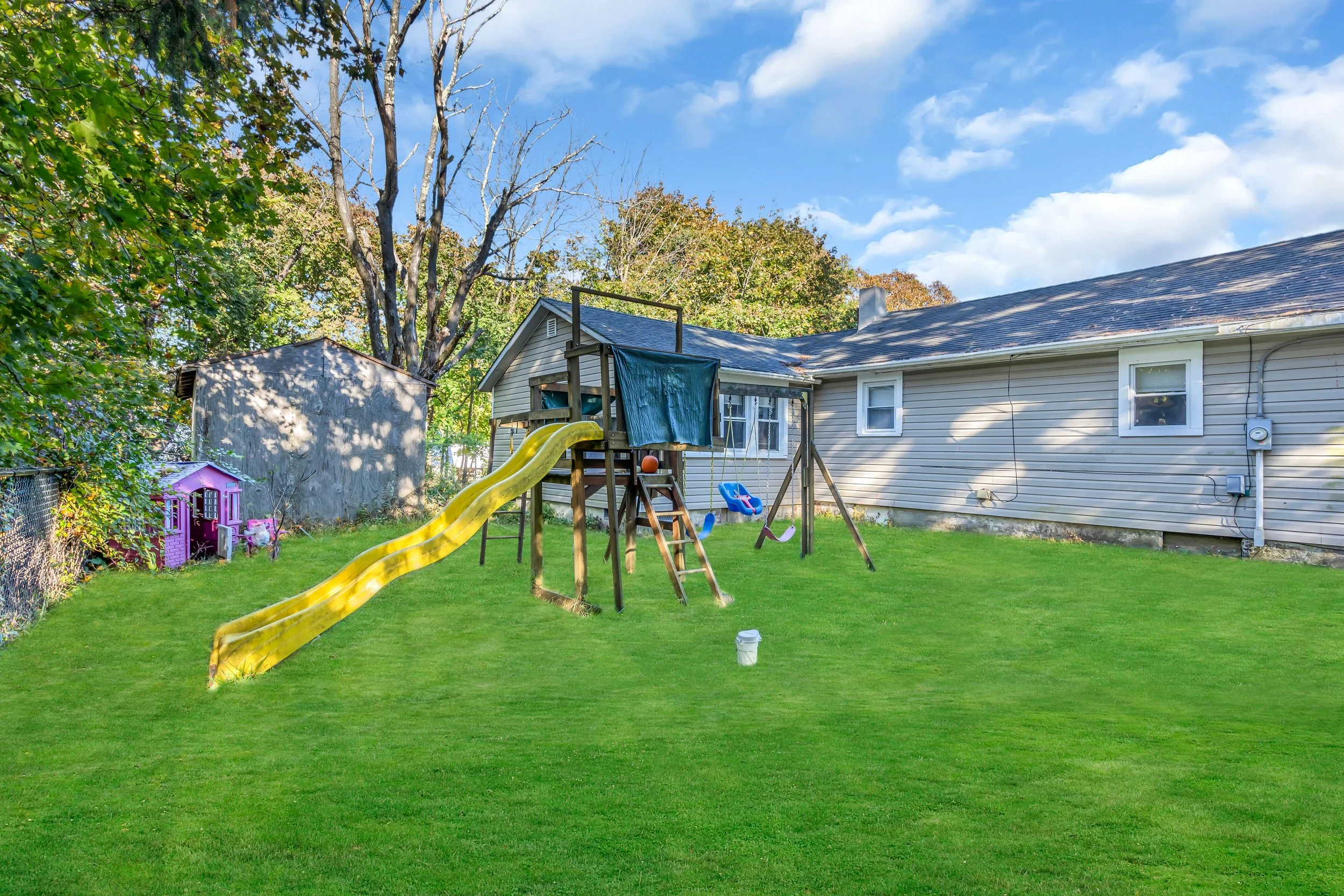 Back yard at 105 Lakewood Ave Whiting NJ 08759