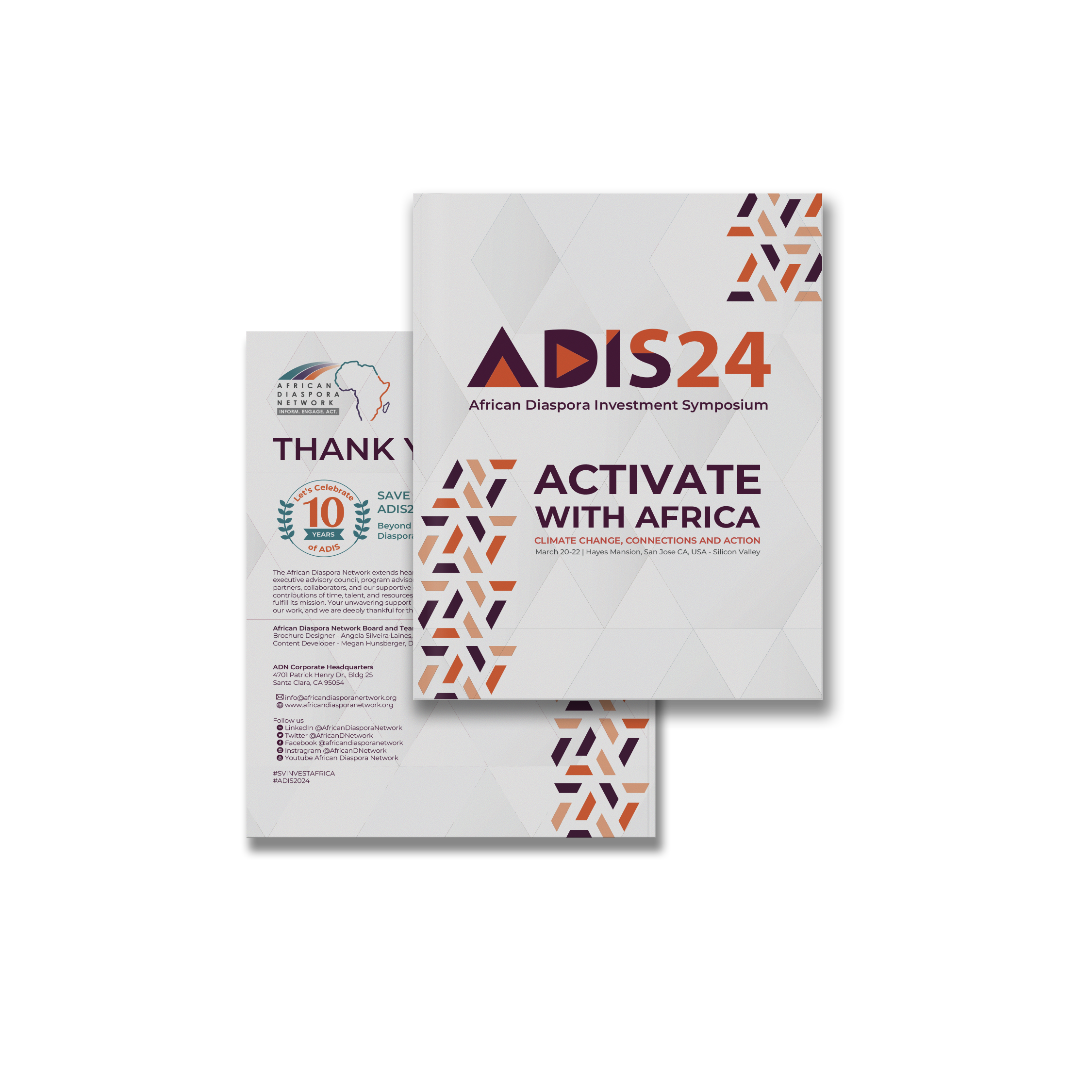 ADIS24 program cover and back