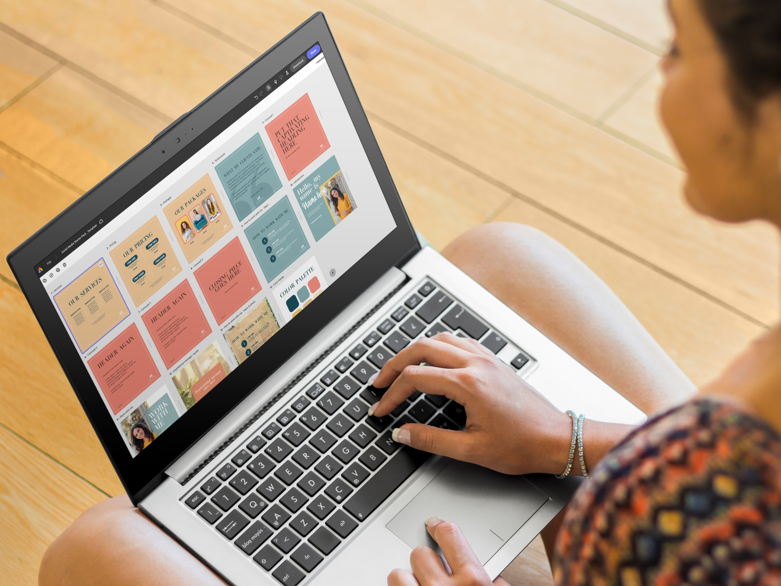 adobe girl-using-pc-laptop-on-wooden-floor-mockup-generator.png