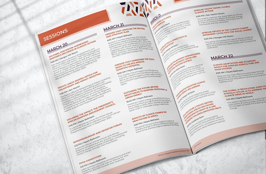 ADIS24 program inner spread for sessions list