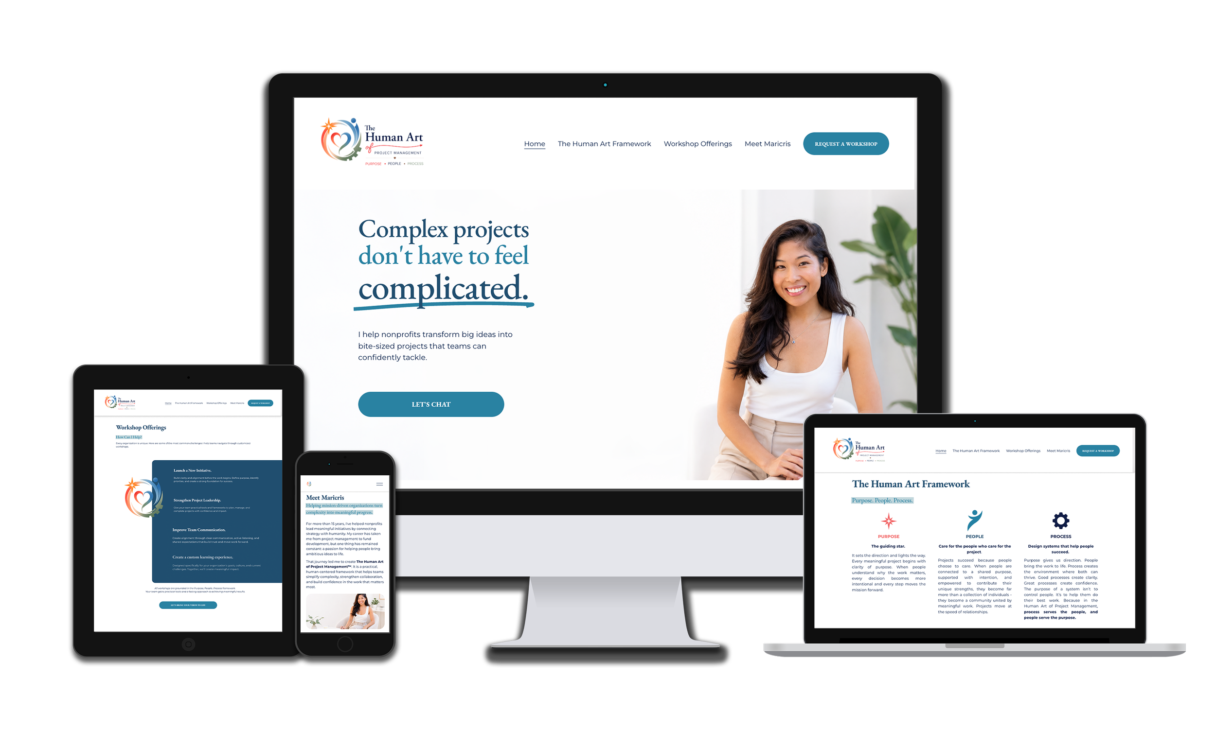 Single-page website design