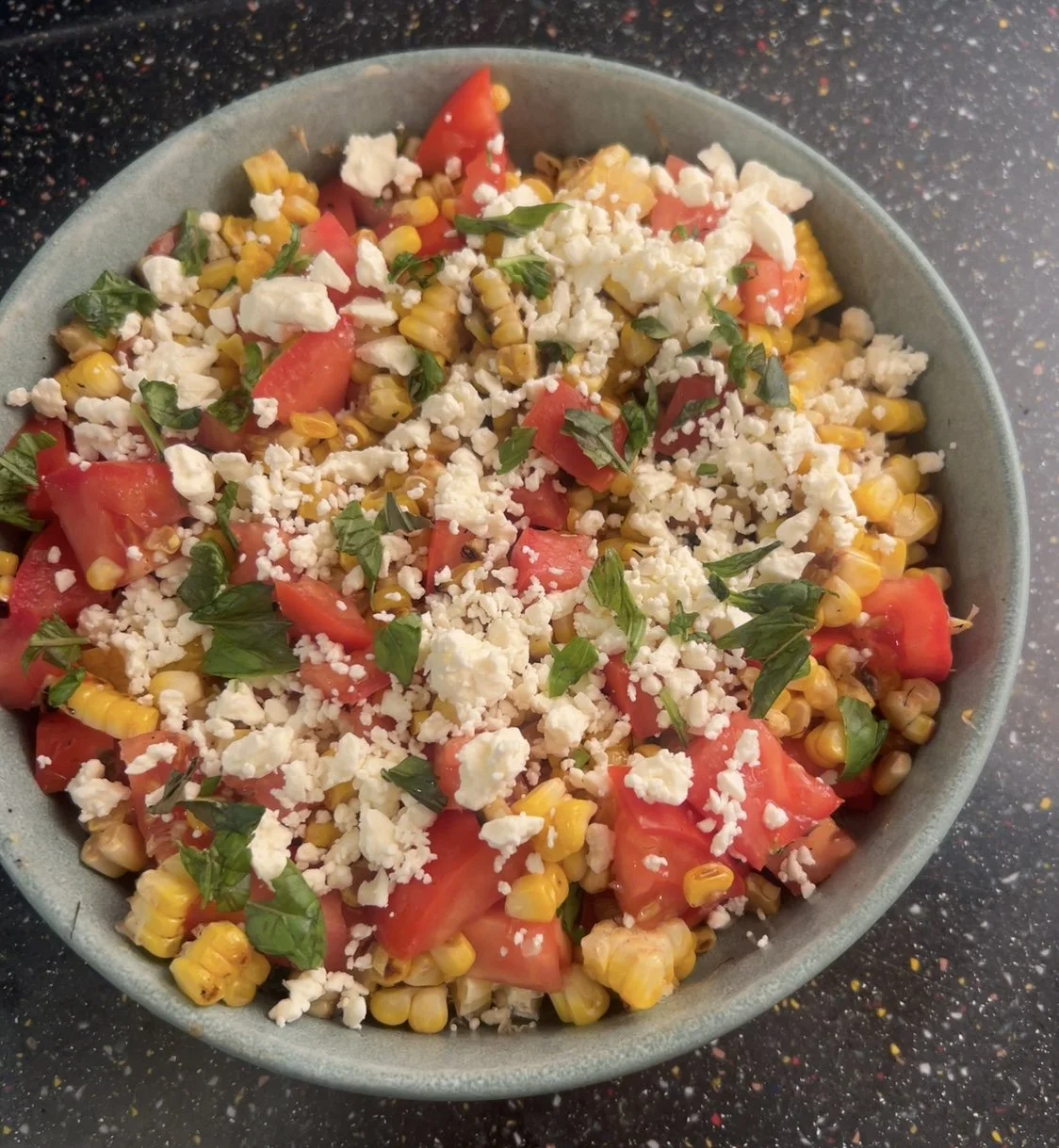 Summer Corn and Tomato salad