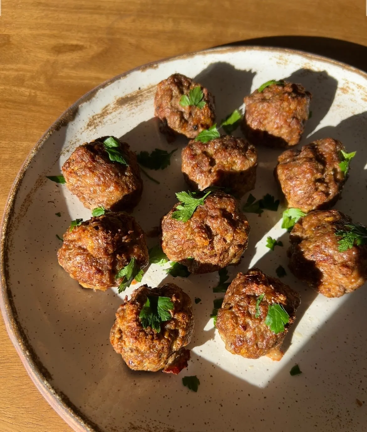 Beautifully crispy and flavorful spicy lamb meatballs, ready to enjoy