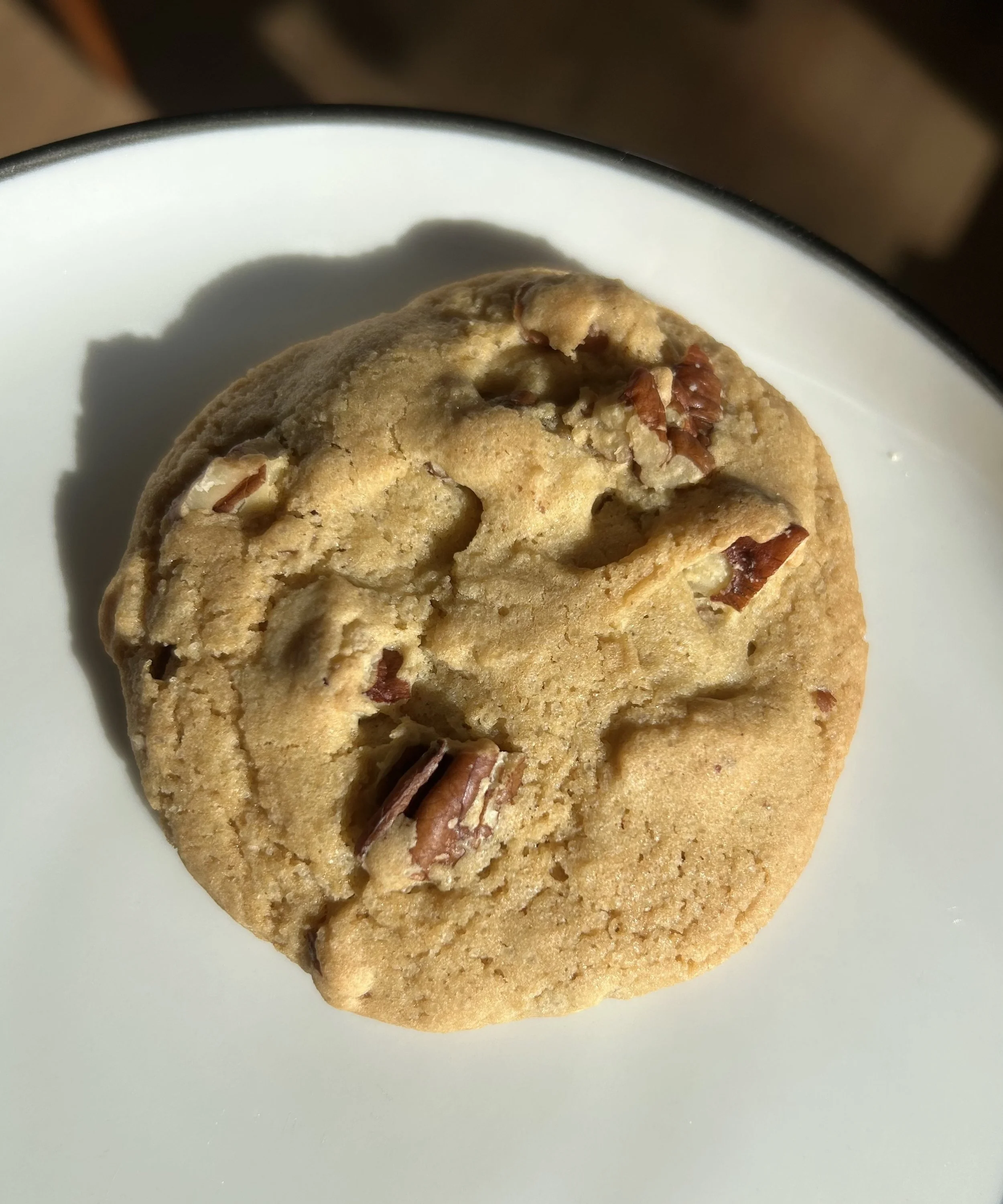 A Deliciously chewy and sweet brown butter pecan cookie