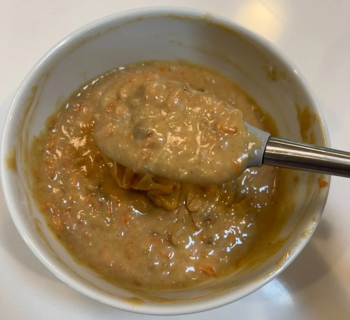 batter for the olive oil carrot cake this recipe creates