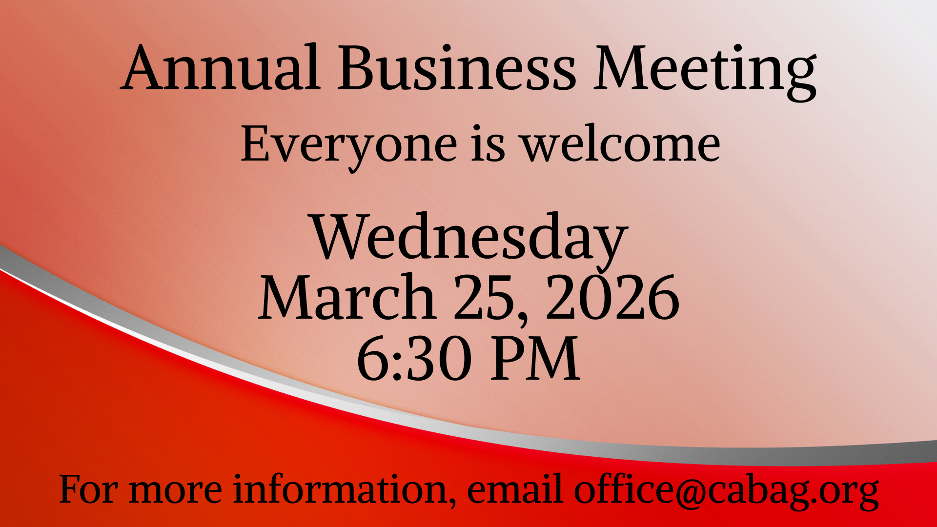 Annual Business Meeting