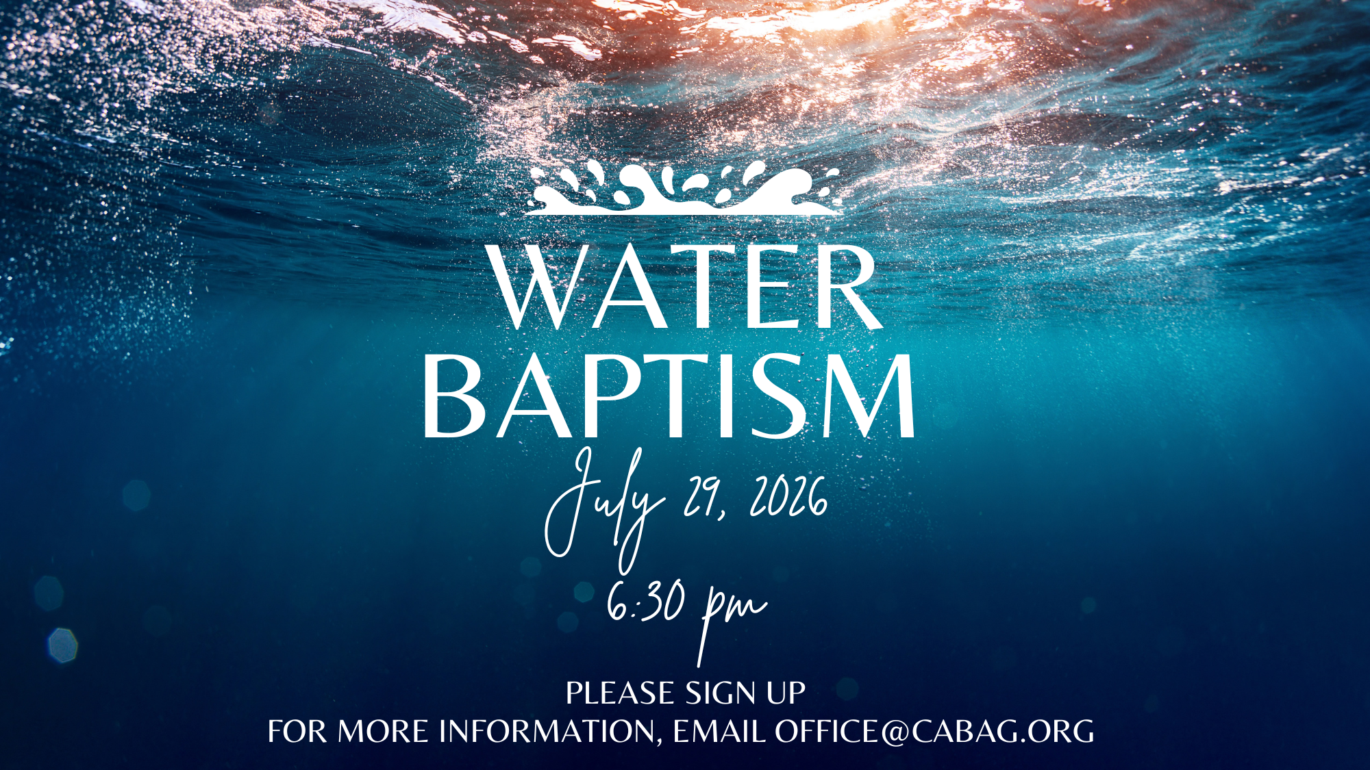 Water Baptism